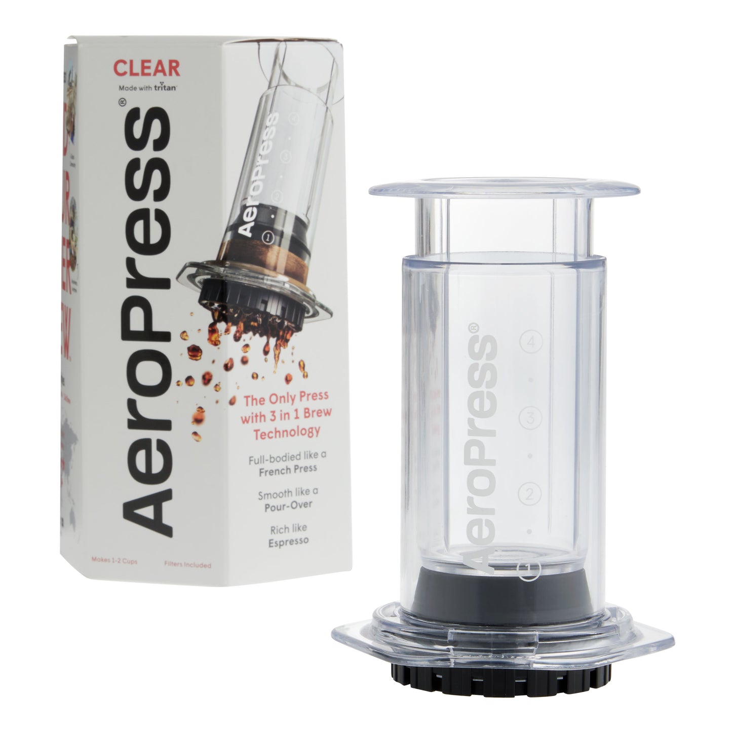 AeroPress Coffee Maker - Clear
