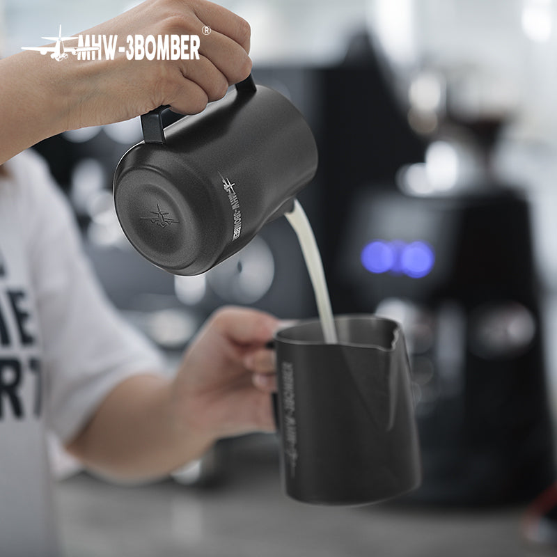 MHW Turbo Milk Pitcher-Matte Black 450ml