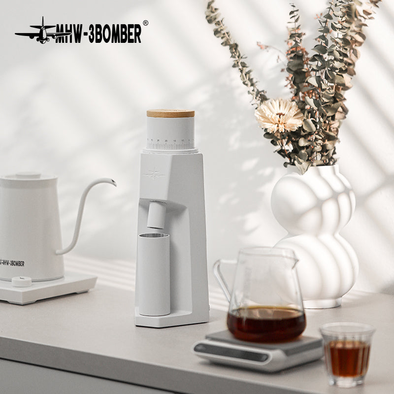 MHW-3BOMBER Sniper Electric Coffee Grinder White