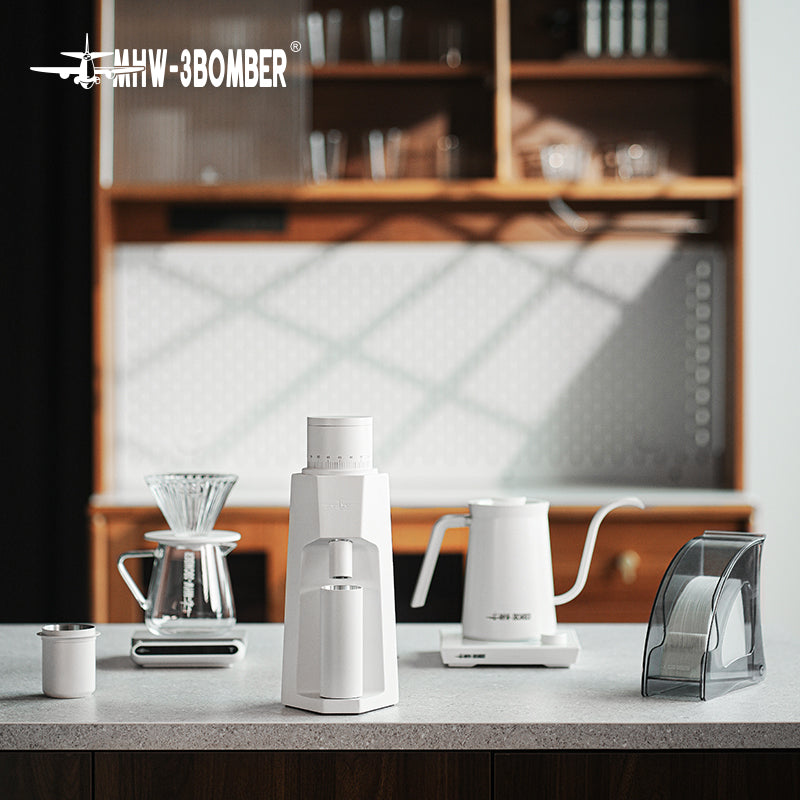 MHW-3BOMBER Sniper Electric Coffee Grinder White