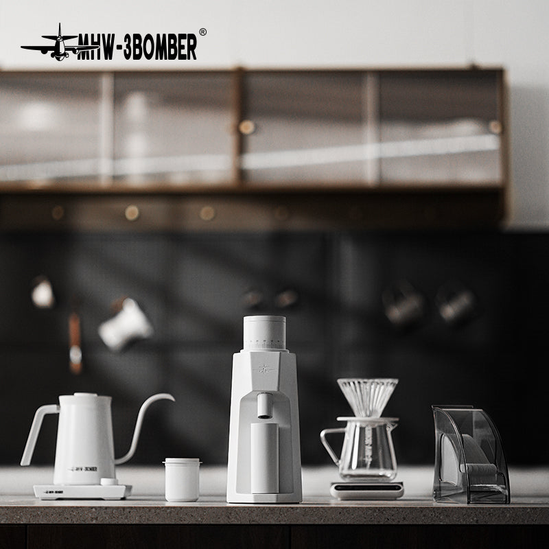 MHW-3BOMBER Sniper Electric Coffee Grinder White