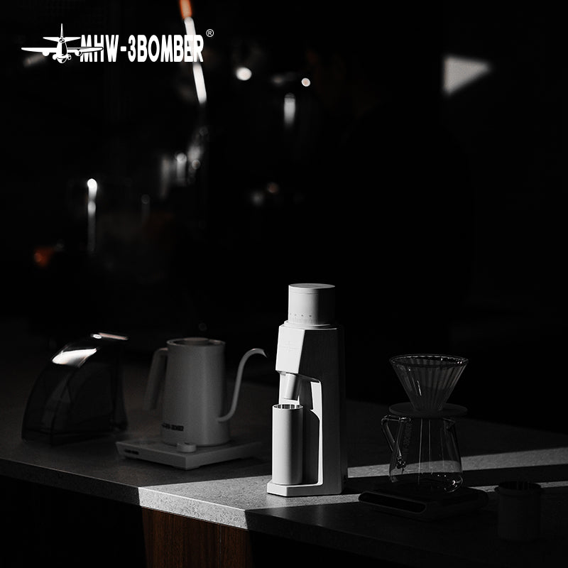 MHW-3BOMBER Sniper Electric Coffee Grinder White