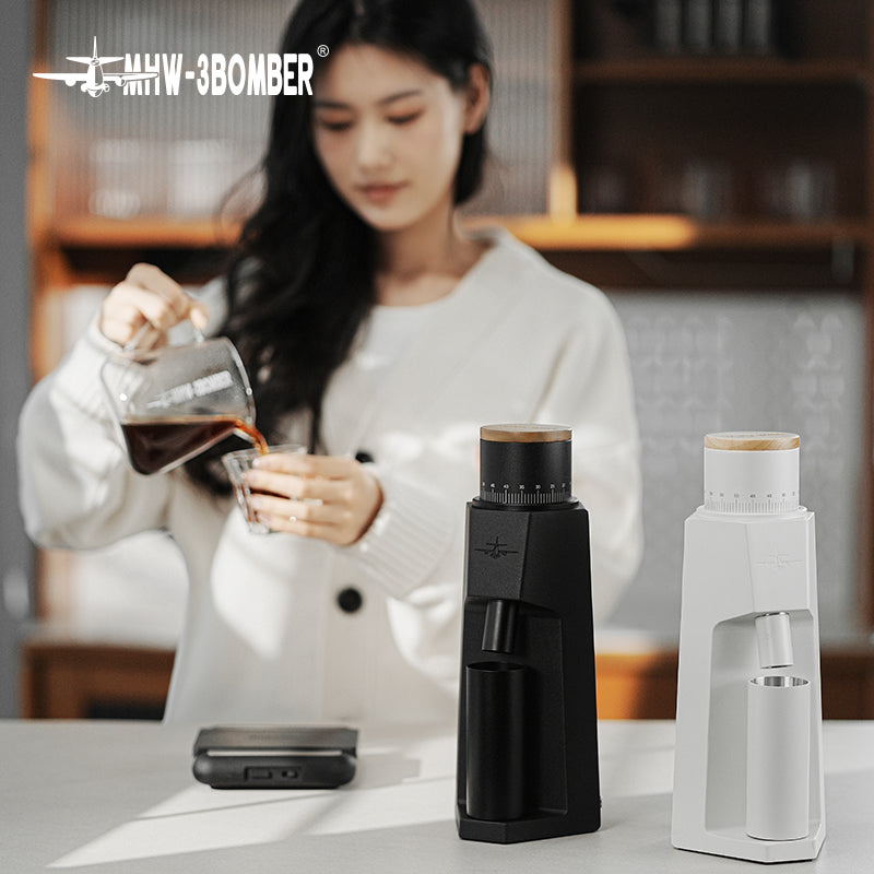MHW-3BOMBER Sniper Electric Coffee Grinder White