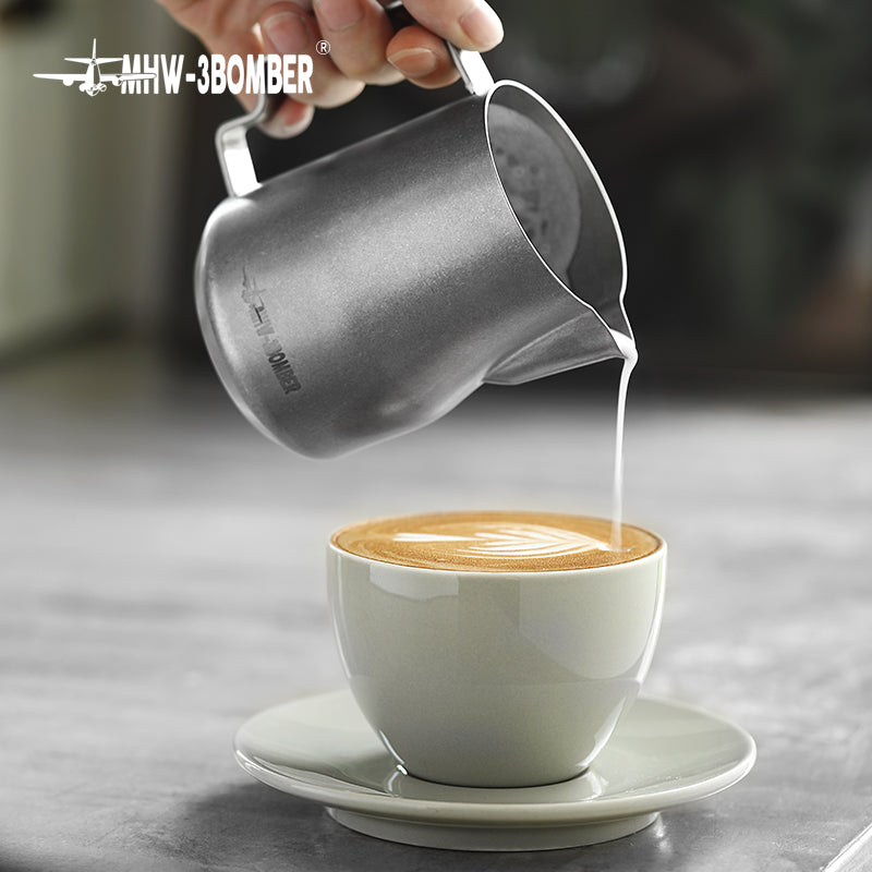 MHW Turbo Milk Pitcher-Matte Black 450ml
