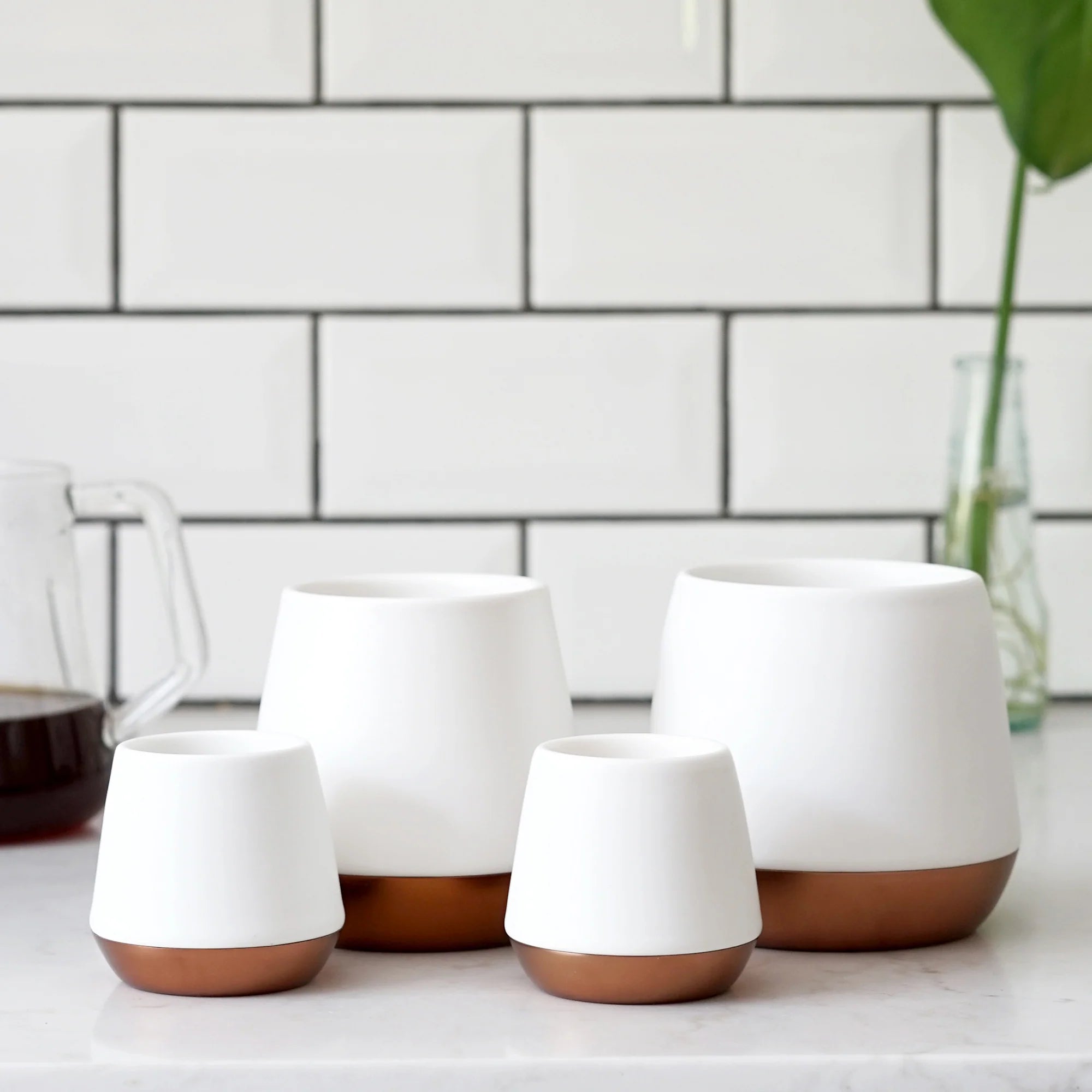 Fellow Joey Double Wall Ceramic Mugs 8oz - White