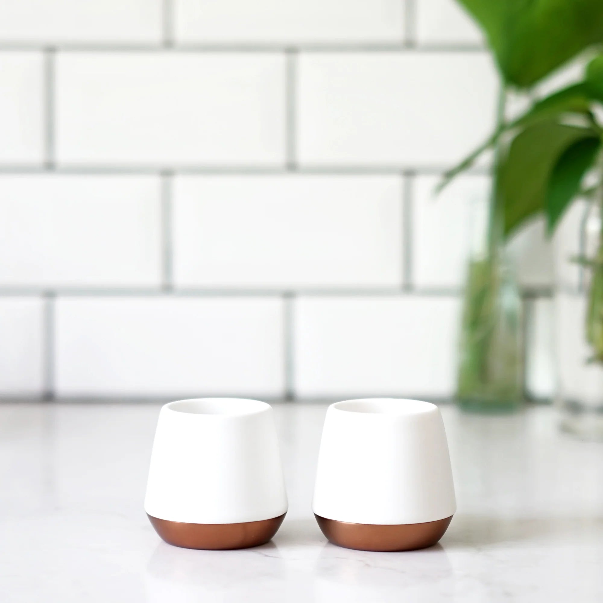 Fellow Joey Double Wall Ceramic Mugs 2.3oz - White