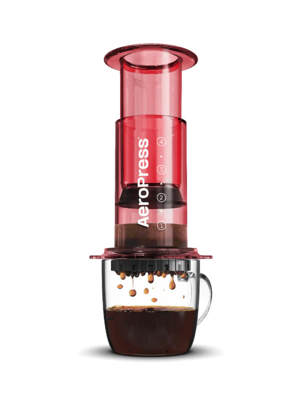 AeroPress Coffee Maker - Red