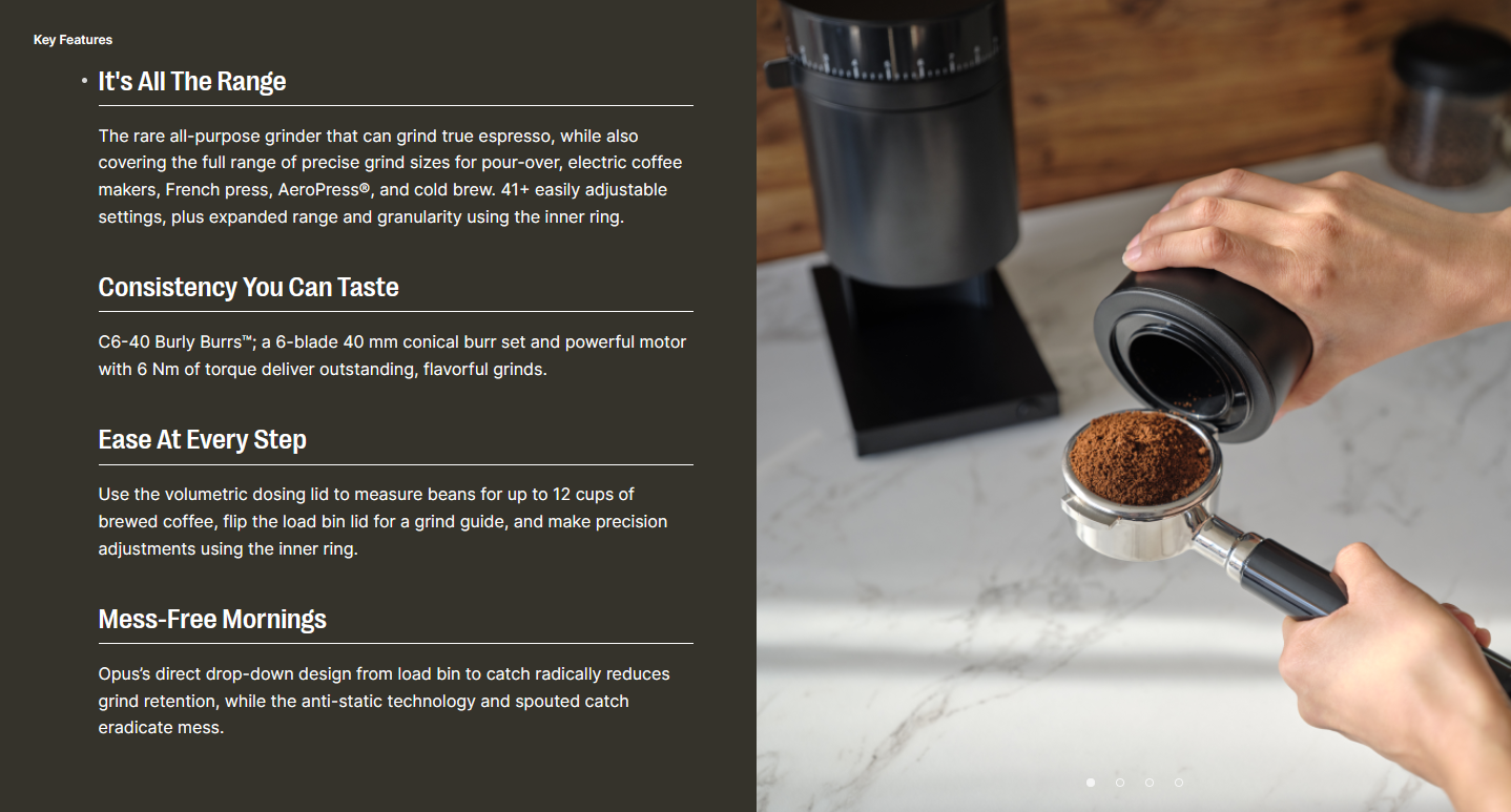 Fellow Opus Conical Burr Grinder