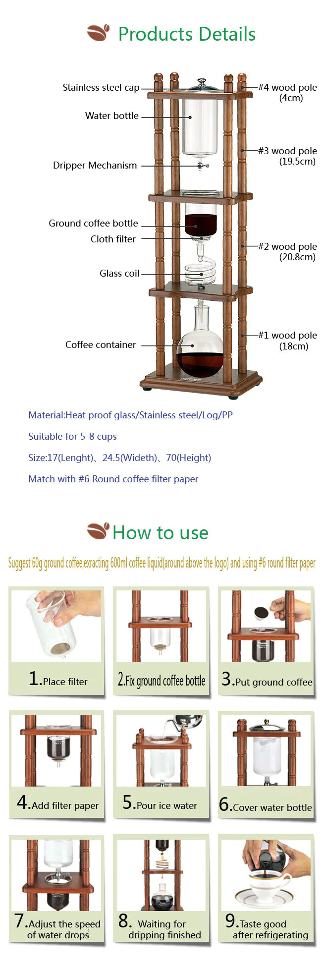 Tiamo Cold Drip - 5-8cups