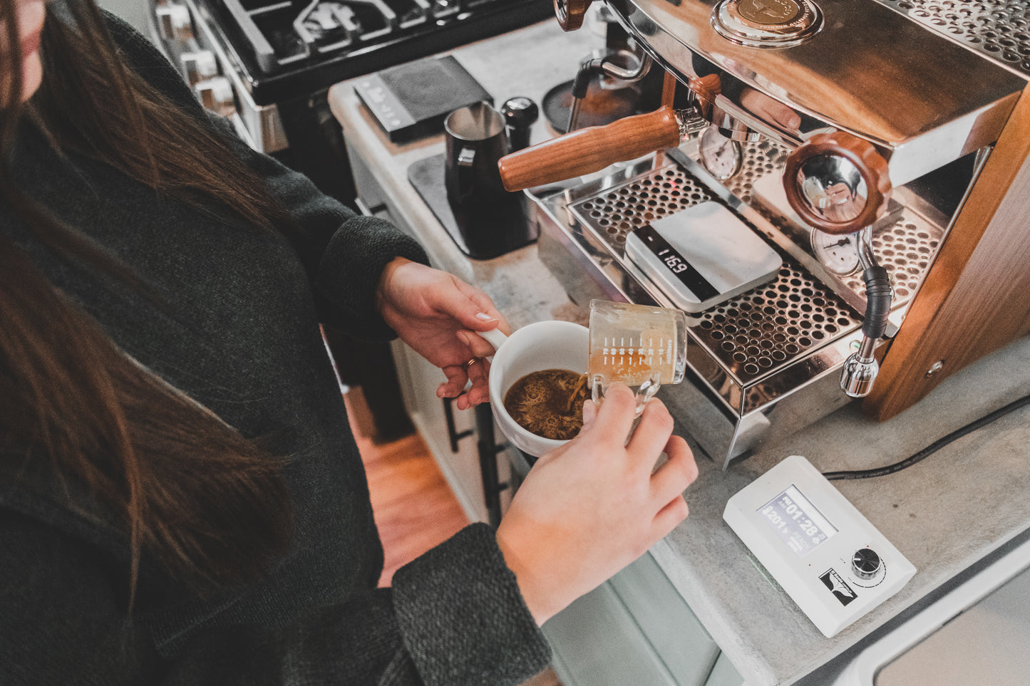Rhino Double-Spouted Glass Shot