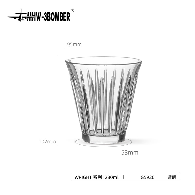 MHW G Wright Glass Cup Transparent