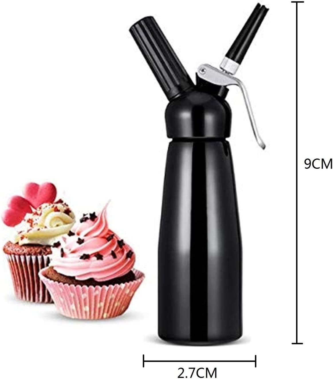 Whipped Cream Dispenser 500ml - Black