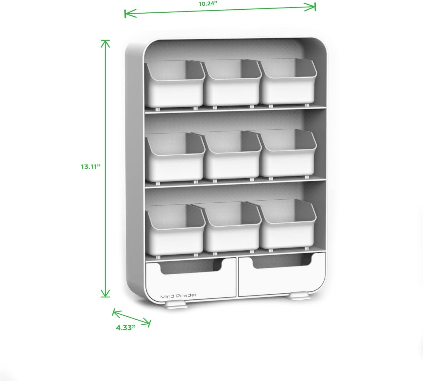 Tea Bag Holder And Condiment Organizer - White
