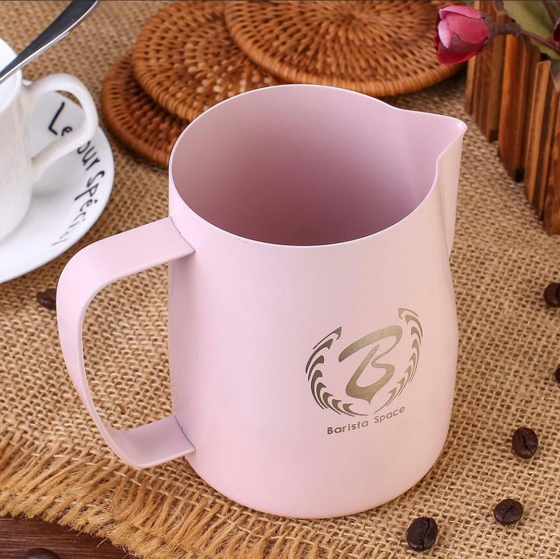 BaristaSpace Milk Pitcher Pink 350ml