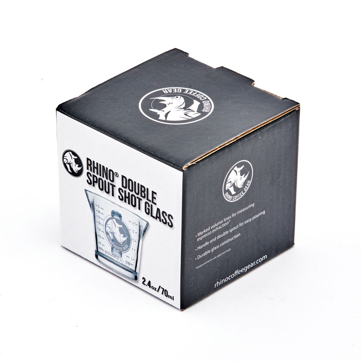 Rhino Double-Spouted Glass Shot