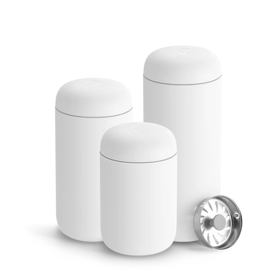 Fellow Carter Mug + Splash Guard 16oz - White