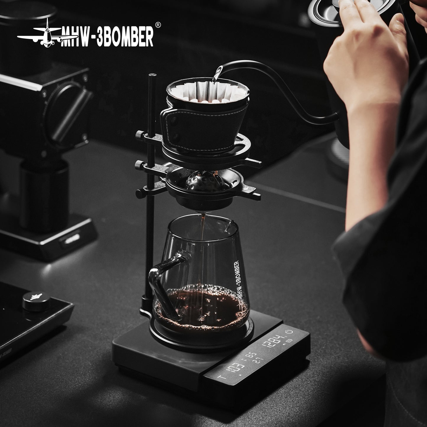 MHW-3BOMBER Cube Coffee Scale 3.0 Pro Max - Black