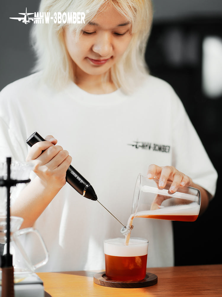 MHW-3BOMBER Electric Milk Frother - Black