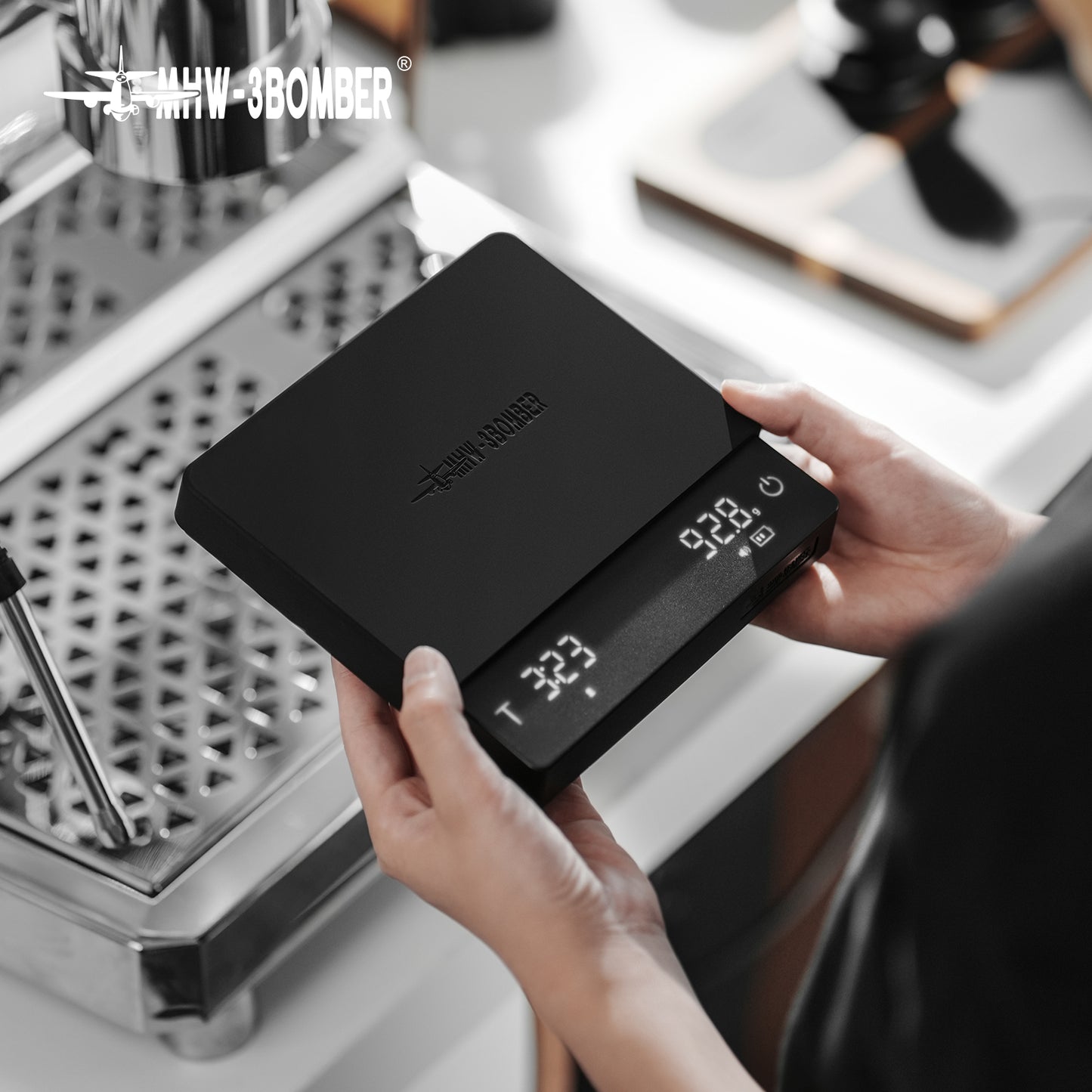 MHW-3BOMBER Cube Coffee Scale 3.0 Pro Max - Black