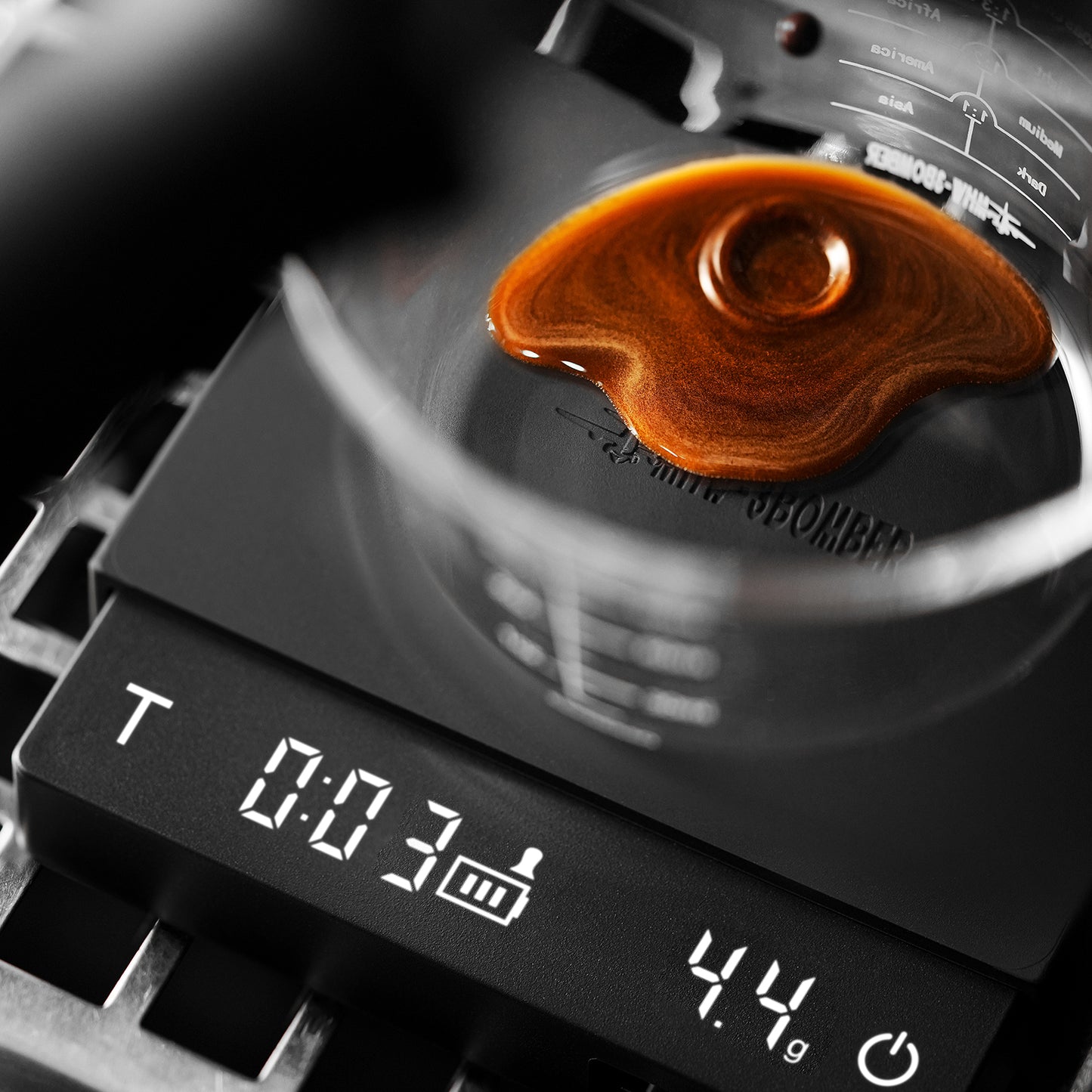 MHW-3BOMBER Cube Coffee Scale 3.0 Mico - Black