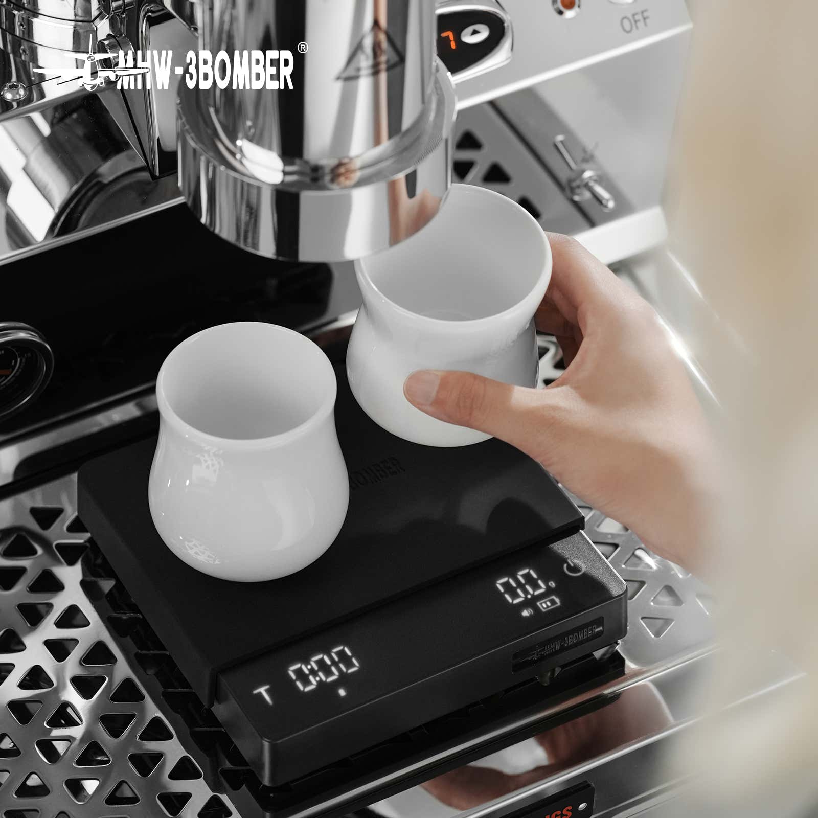 MHW-3BOMBER Cube Coffee Scale 3.0 Pro Max - Black – Raw Plus Coffee
