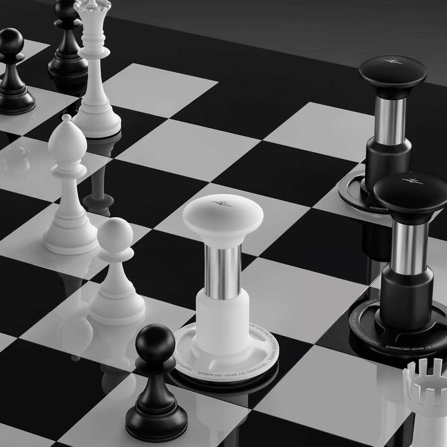 MHW-3BOMBER Knight Impact Tamper 58.35 mm - Black