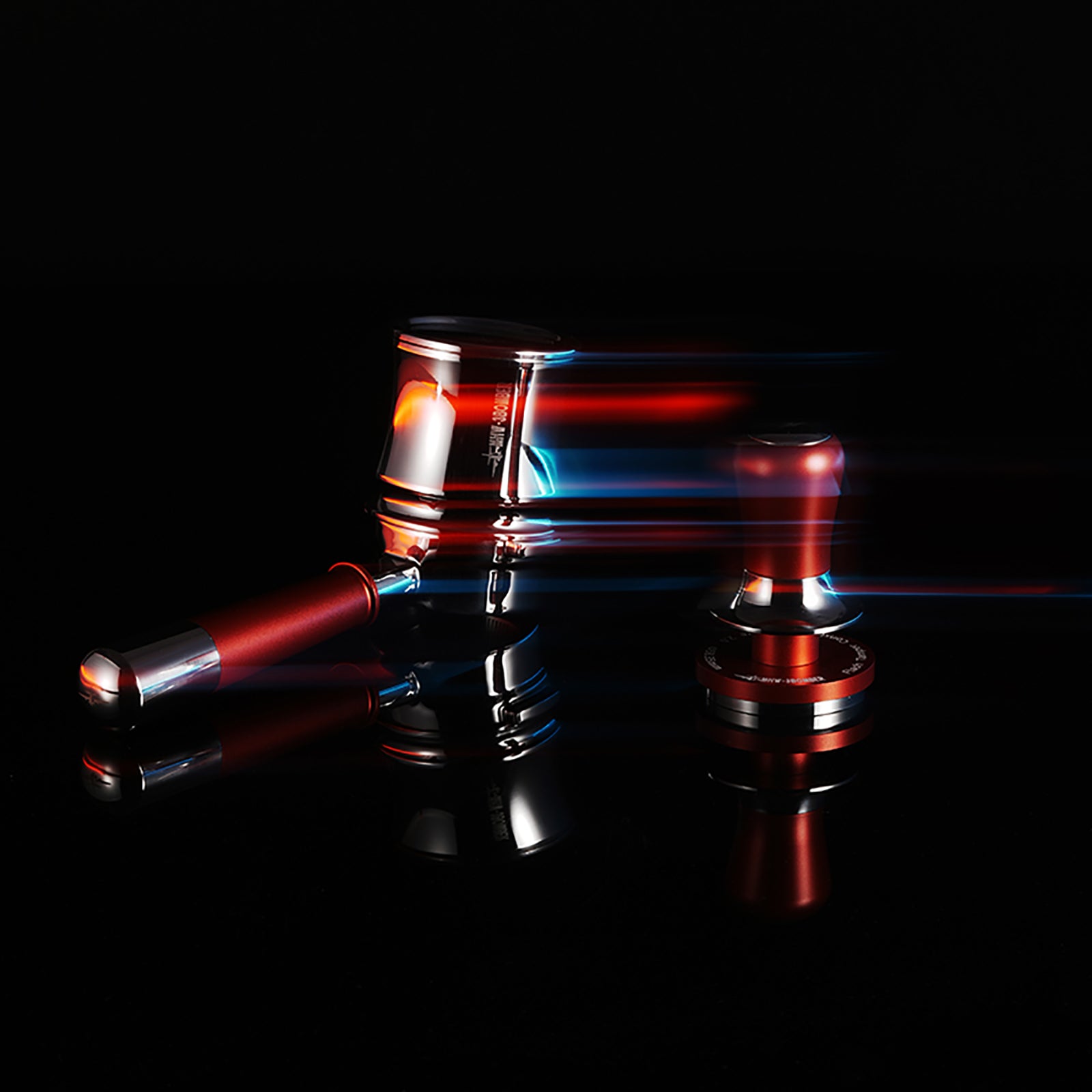 MHW-3BOMBER FlowLight Collection Impact Tamper Scorching Red 58.5 mm