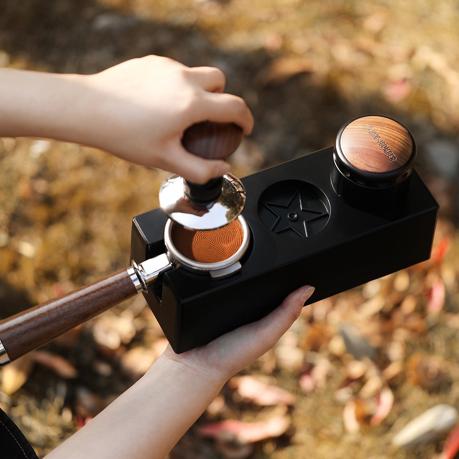MHW ABS Portafilter Holder Tamper Station