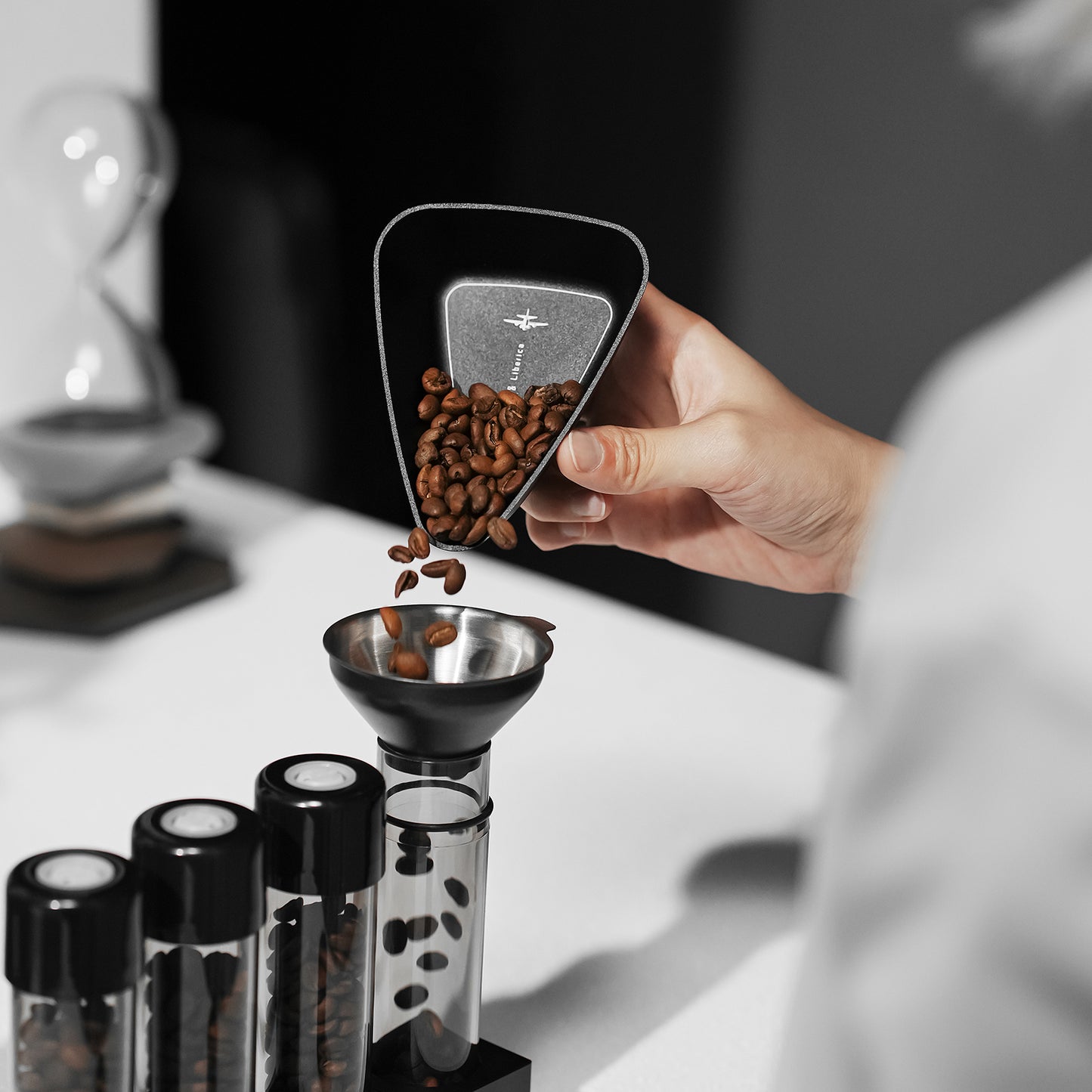 MHW-3BOMBER Coffee Bean Dosing Cup - Black