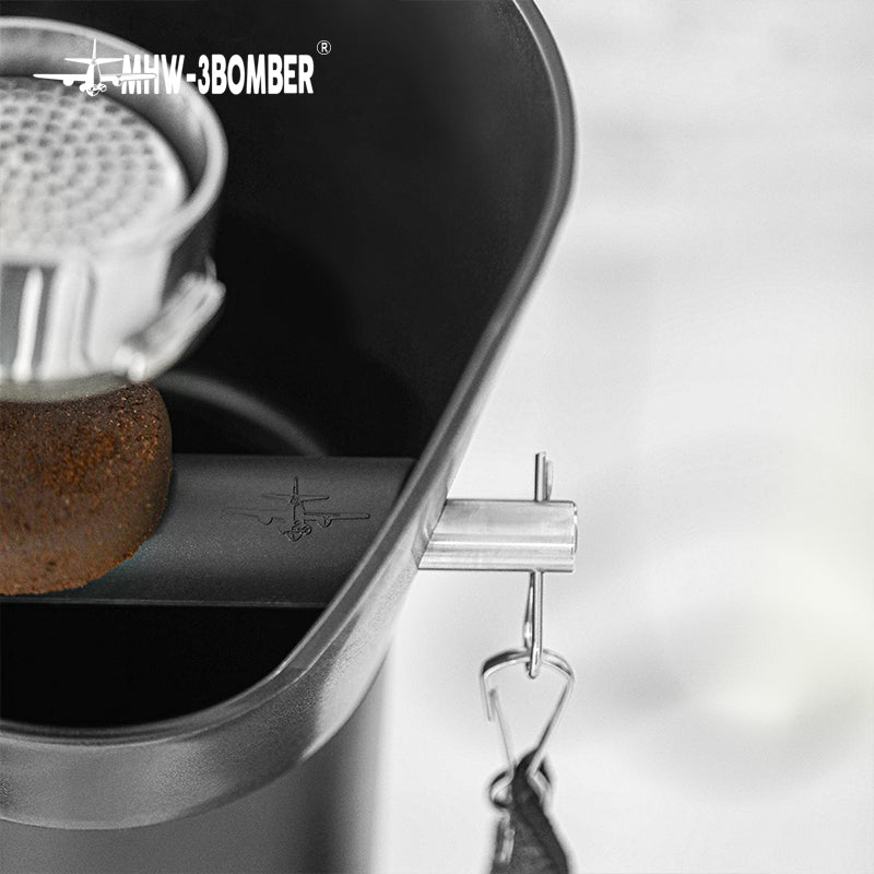MHW-3BOMBER Coffee Knock Box 6.8L Black