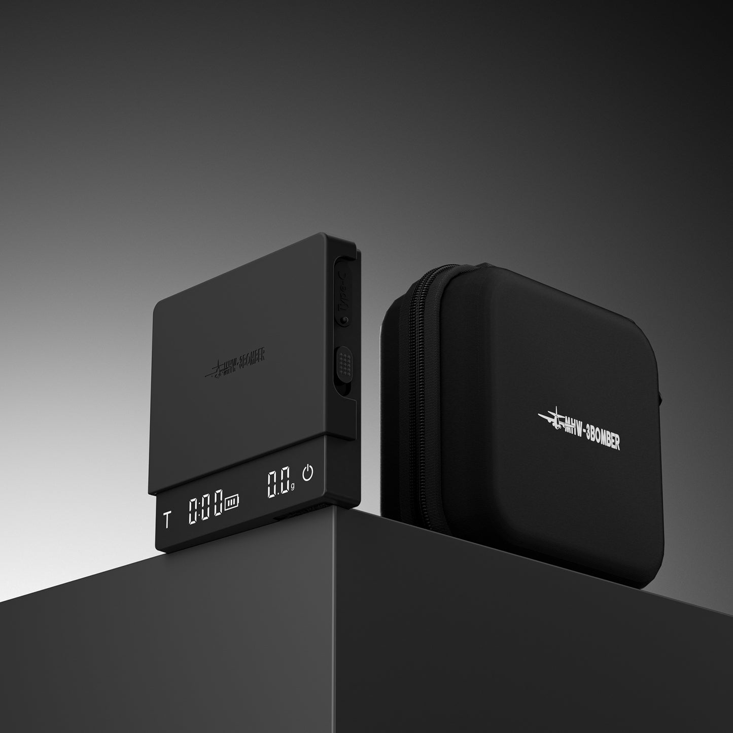 MHW-3BOMBER Cube Coffee Scale 3.0 Mico - Black