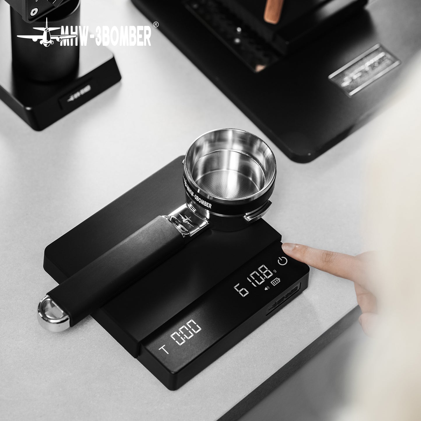 MHW-3BOMBER Cube Coffee Scale 3.0 Pro Max - Black