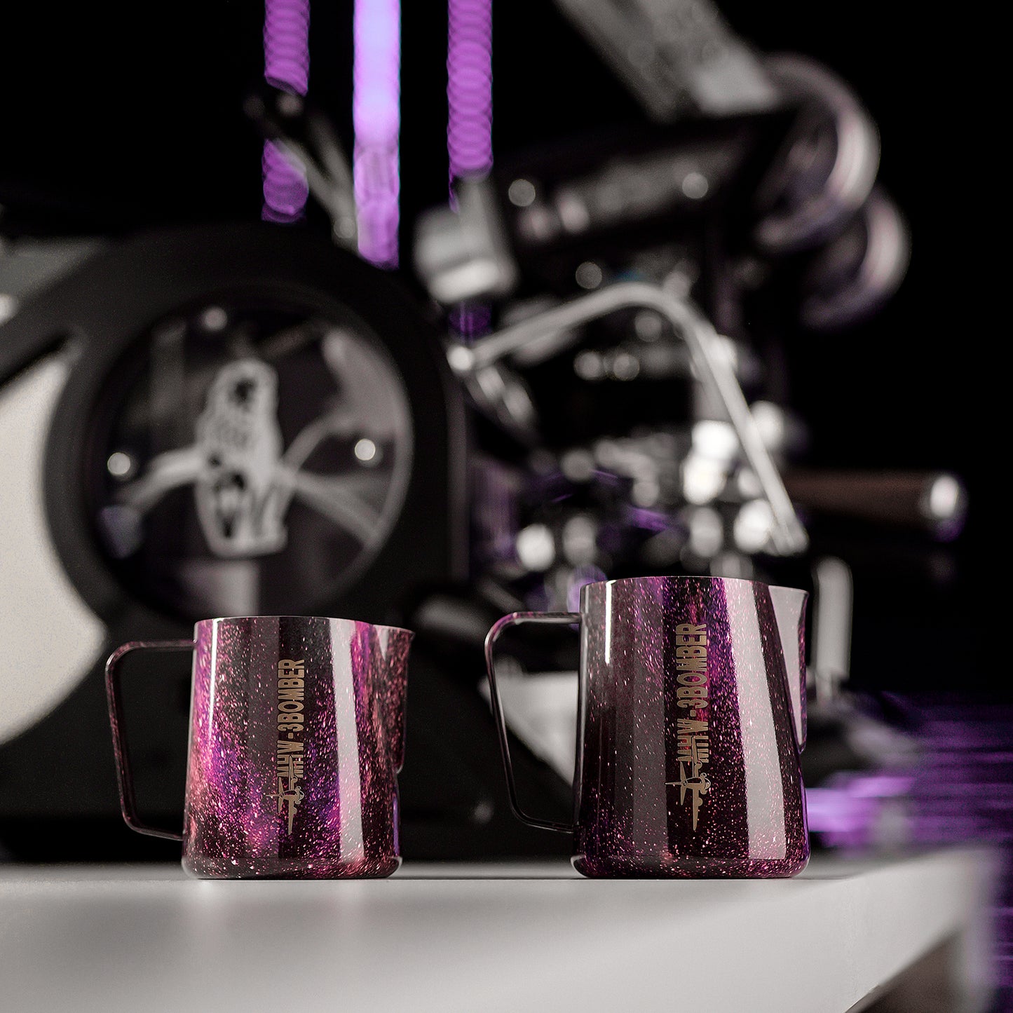 MHW-3BOMBER Latte Art Pitcher 5.0 Purple 500ml