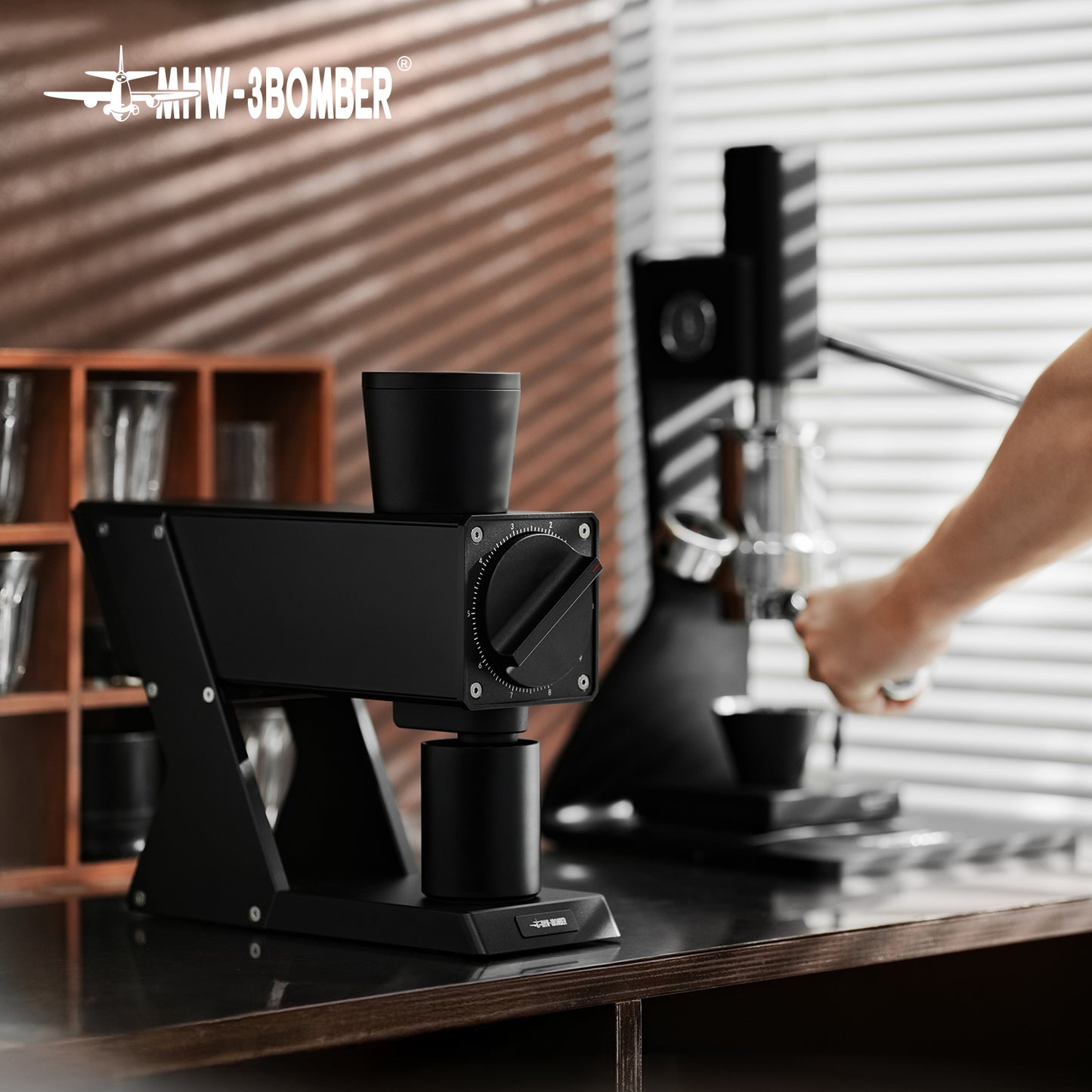 MHW-3BOMBER F74 Navigator Electric Coffee Grinder - White