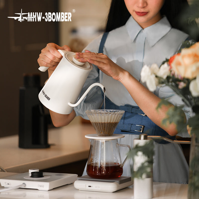 MHW Assassin Electric Coffee Kettle - White