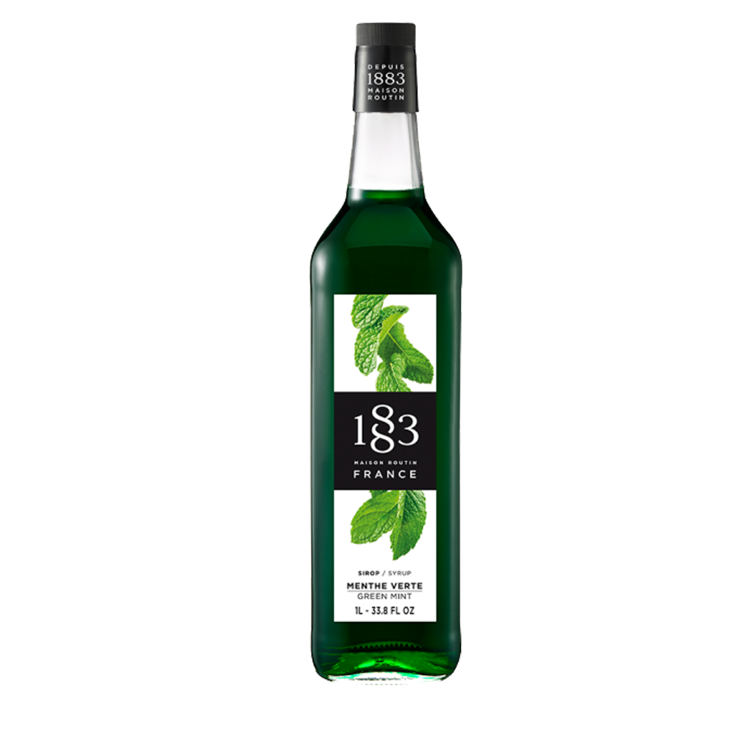 1883 Green Mint Syrup 1L