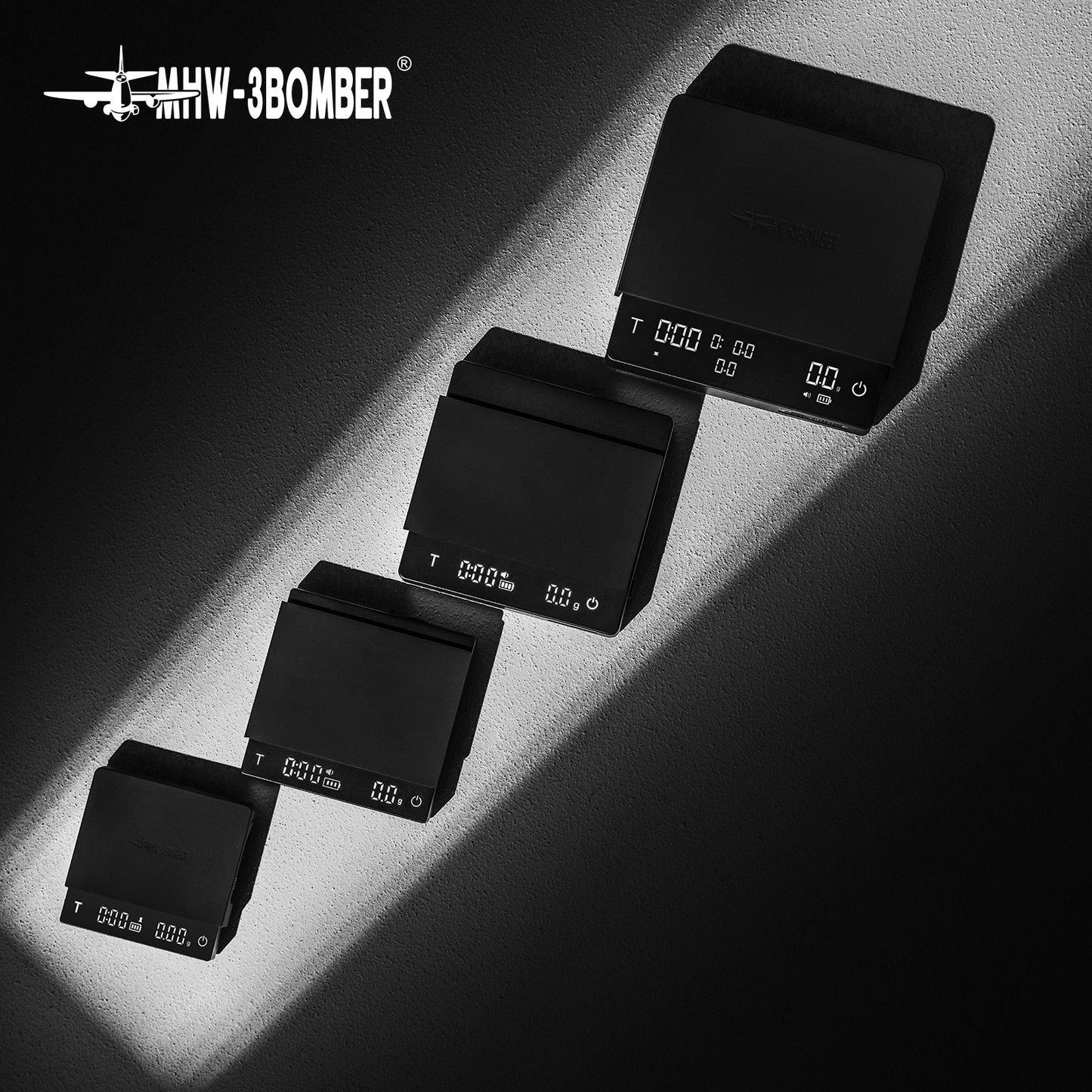 MHW-3BOMBER Cube Coffee Scale 3.0 Pro Max - Black