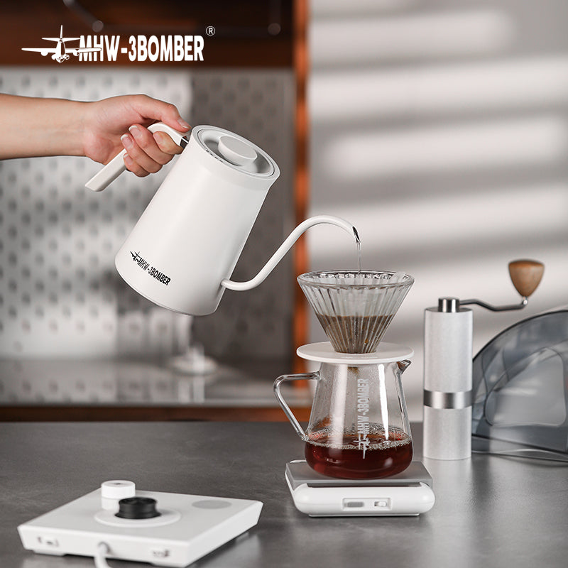 MHW Assassin Electric Coffee Kettle - White