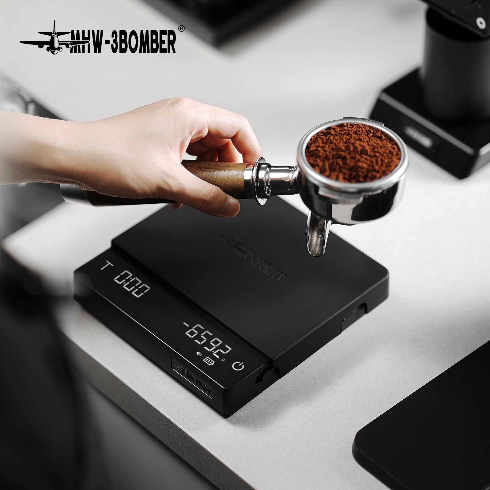 MHW-3BOMBER Cube Coffee Scale 3.0 Pro Max - Black – Raw Plus Coffee