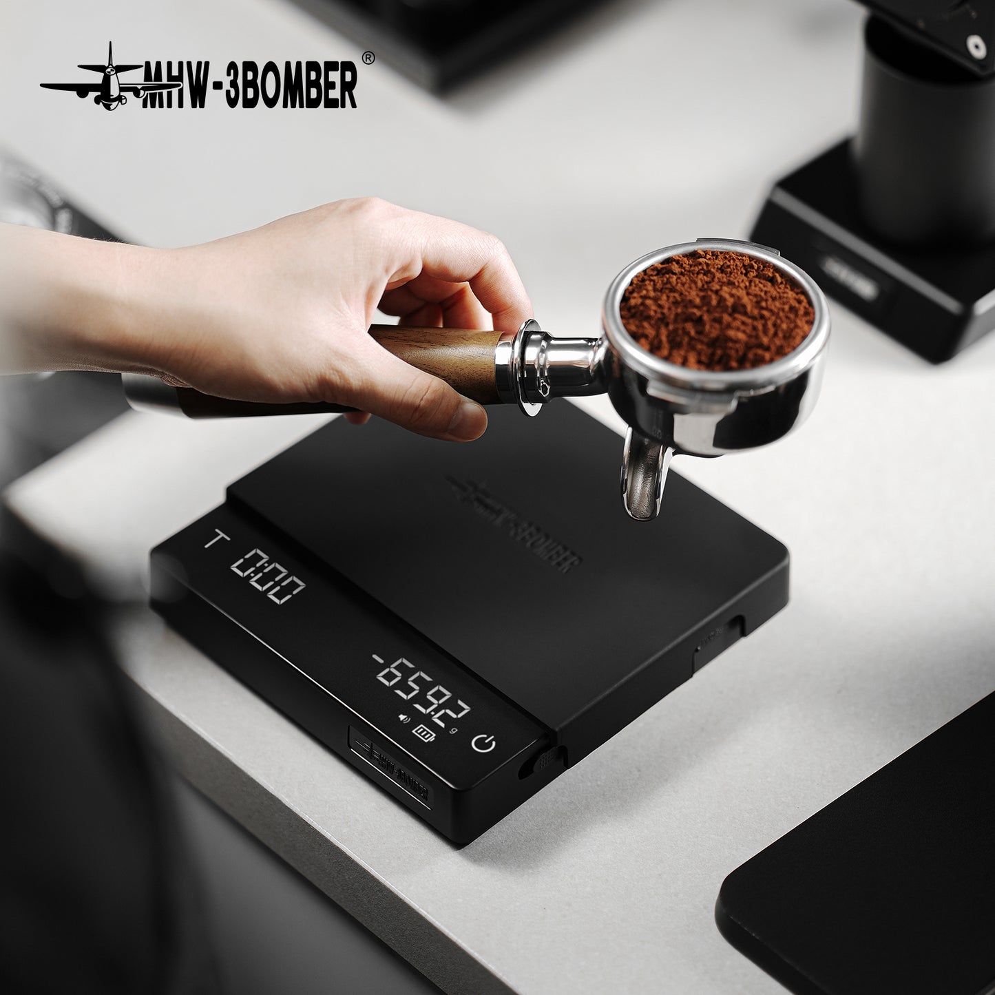 MHW-3BOMBER Cube Coffee Scale 3.0 Pro Max - Black