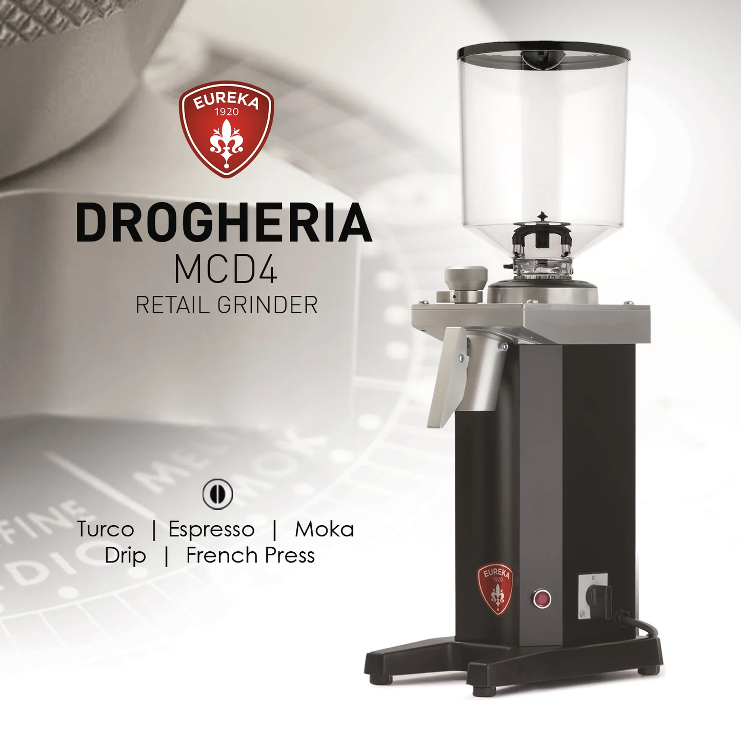 Eureka Drogheria MCD4 85 Retail Grinder