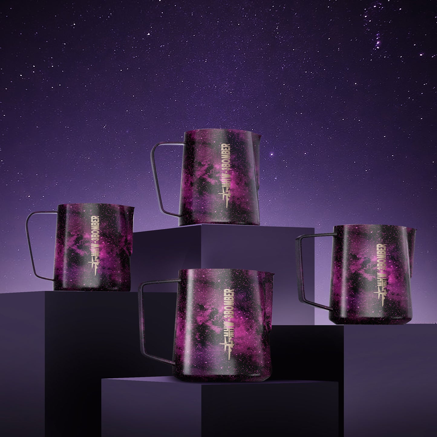 MHW-3BOMBER Latte Art Pitcher 5.0 Purple 500ml