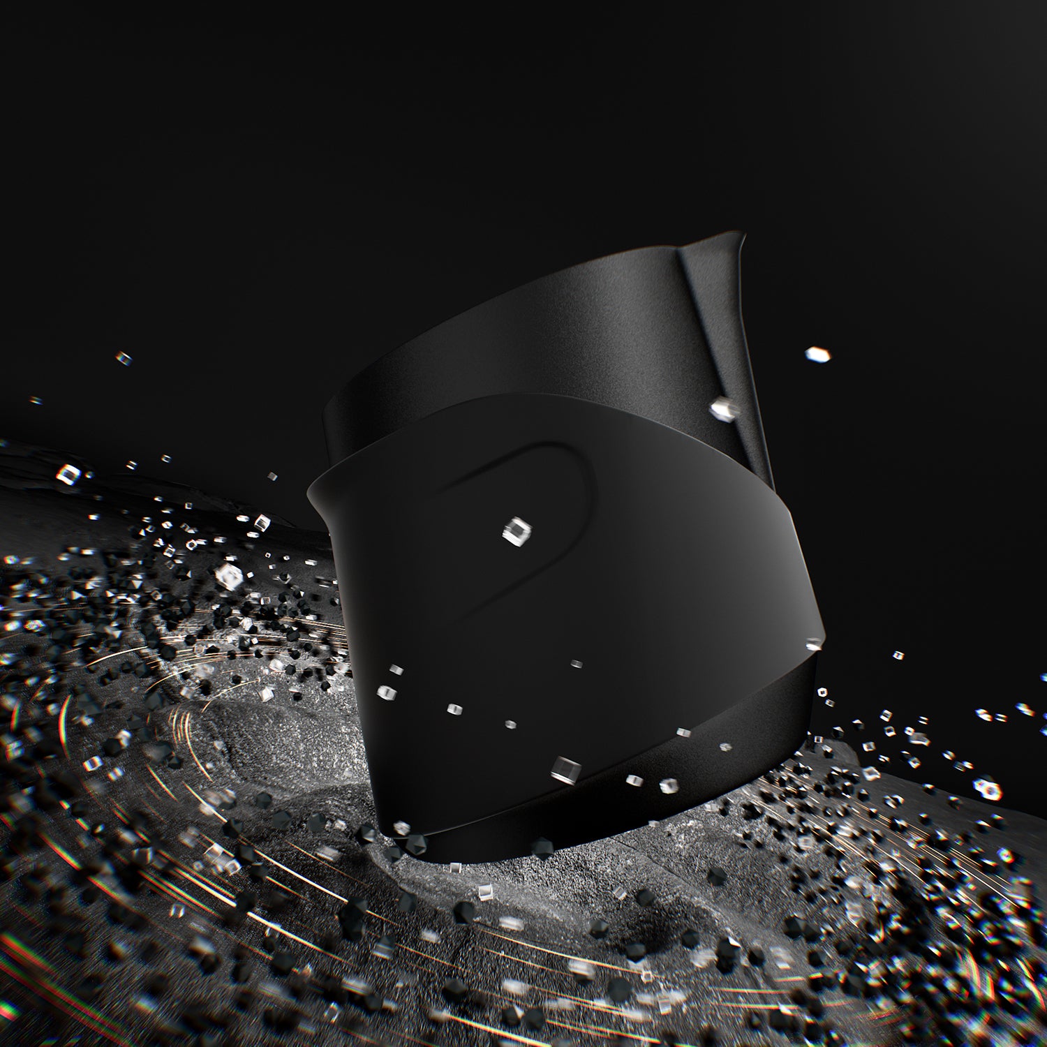 MHW GT Milk Pitcher 400ml Black Handleless