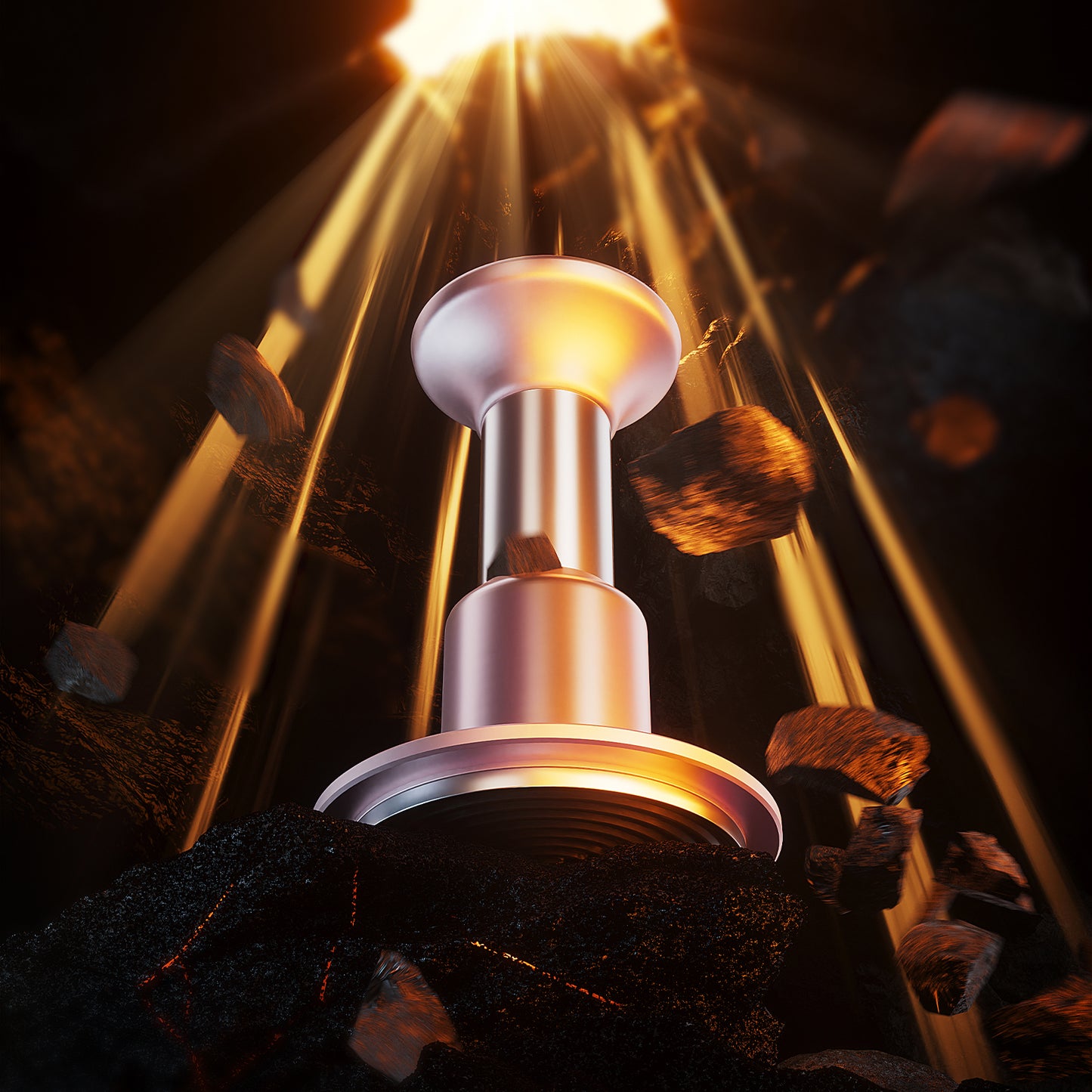 MHW-3BOMBER Knight Impact Tamper 58.35 mm - Black