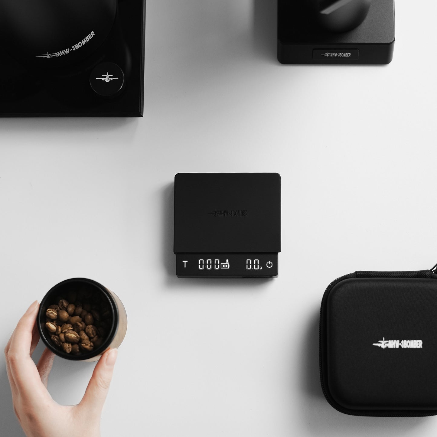 MHW-3BOMBER Cube Coffee Scale 3.0 Mico - Black