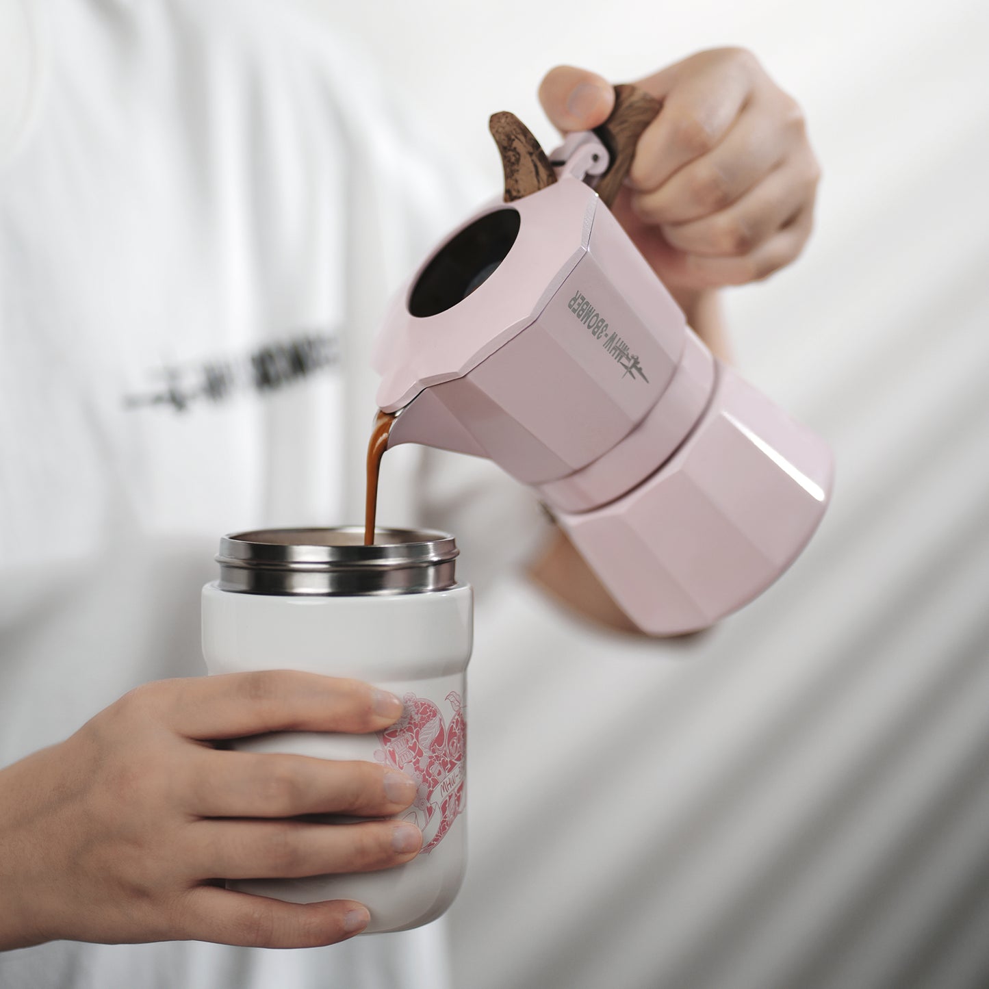 MHW-3BOMBER Flipped Moka Pot Gift Box - Pink