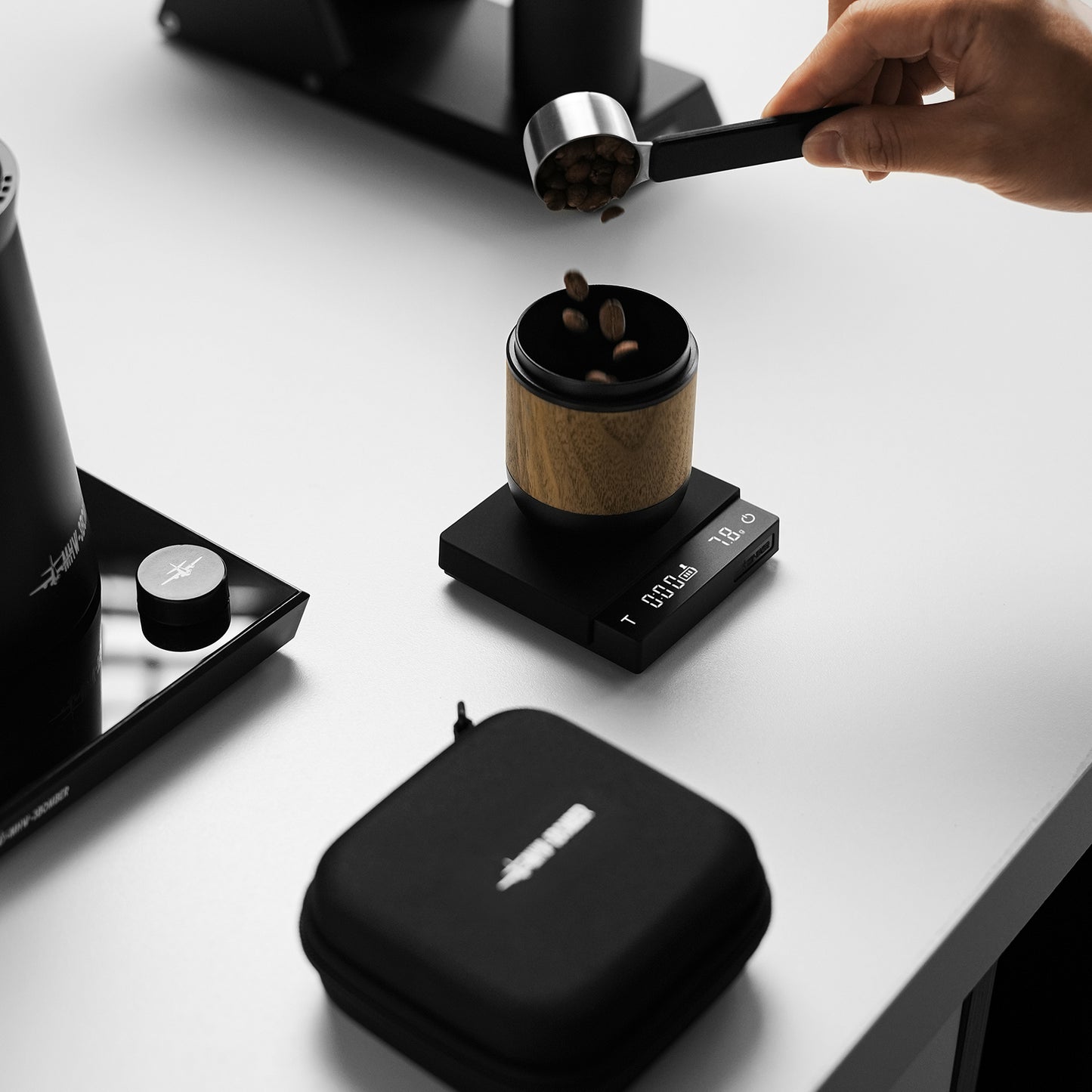 MHW-3BOMBER Cube Coffee Scale 3.0 Mico - Black