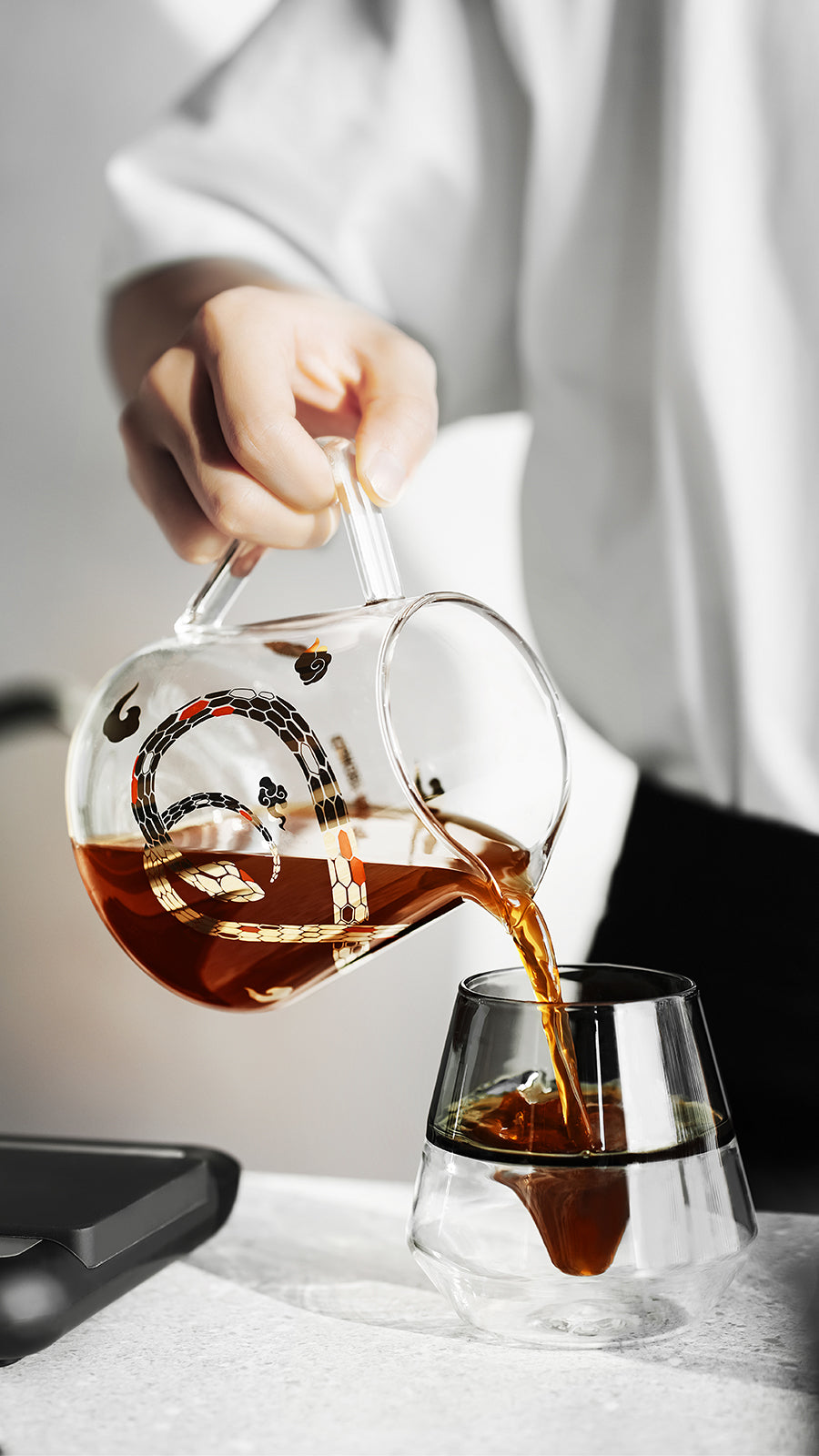 MHW-3BOMBER DW Glass-V type 130ml