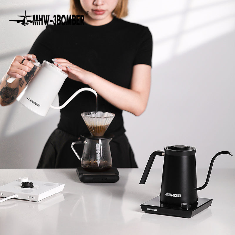 MHW Assassin Electric Coffee Kettle - White