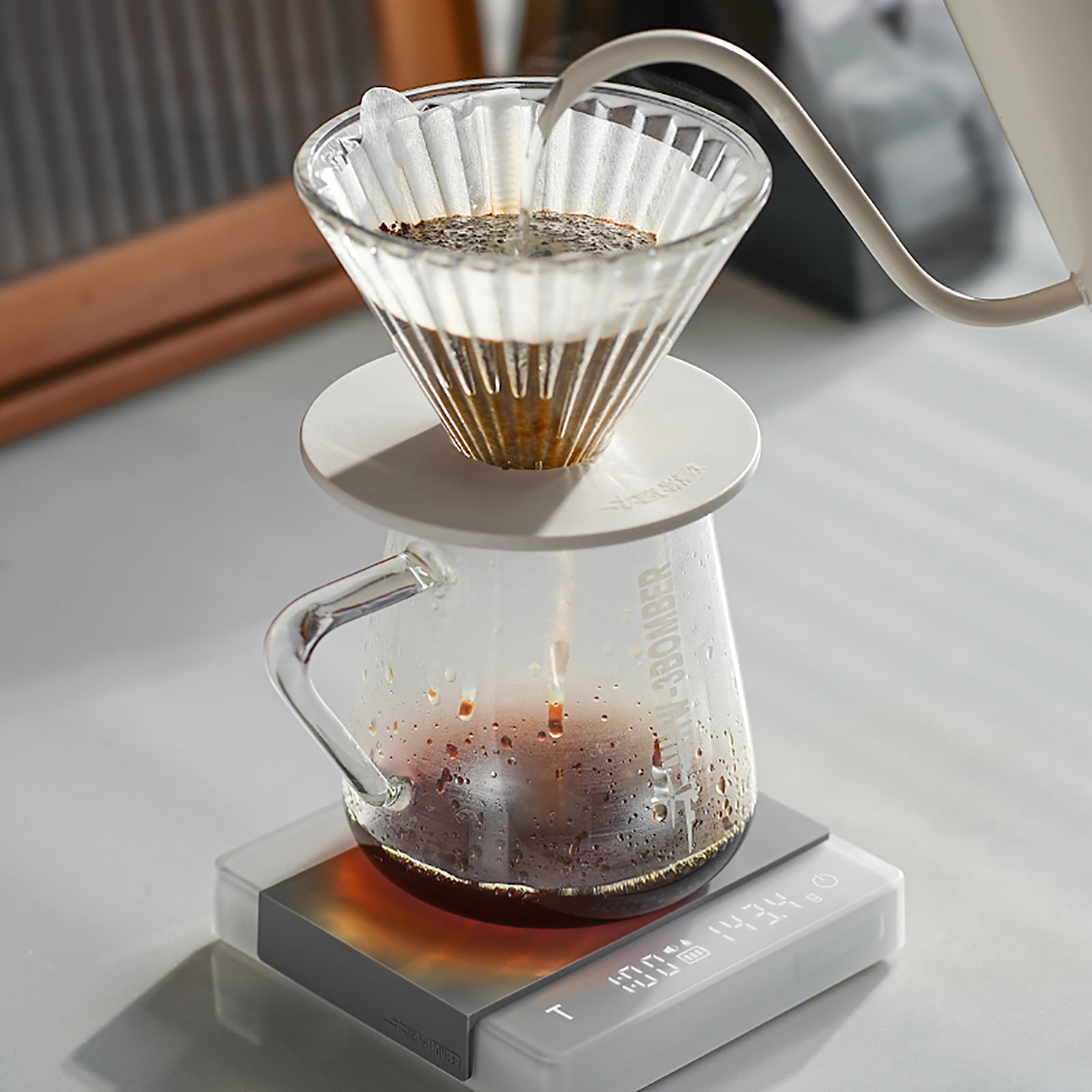 MHW-3BOMBER Cube Coffee Scale 3.0 Pro - White